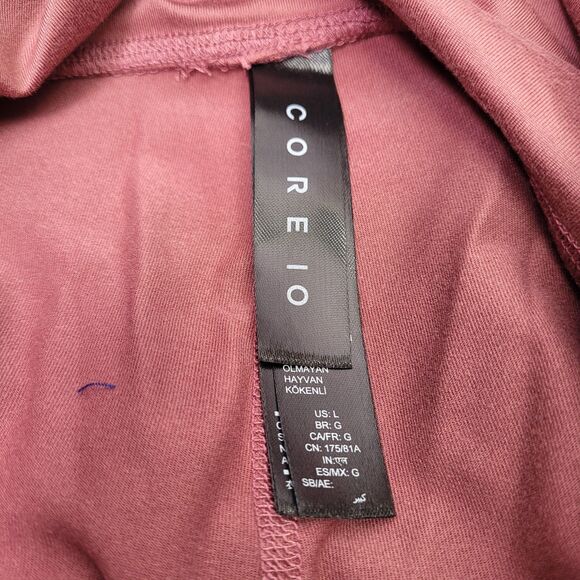 CORE 10 Women High-Waist Side-Pocket Yoga Comfort Midi-Legging Pink Size Large - Picture 5 of 11